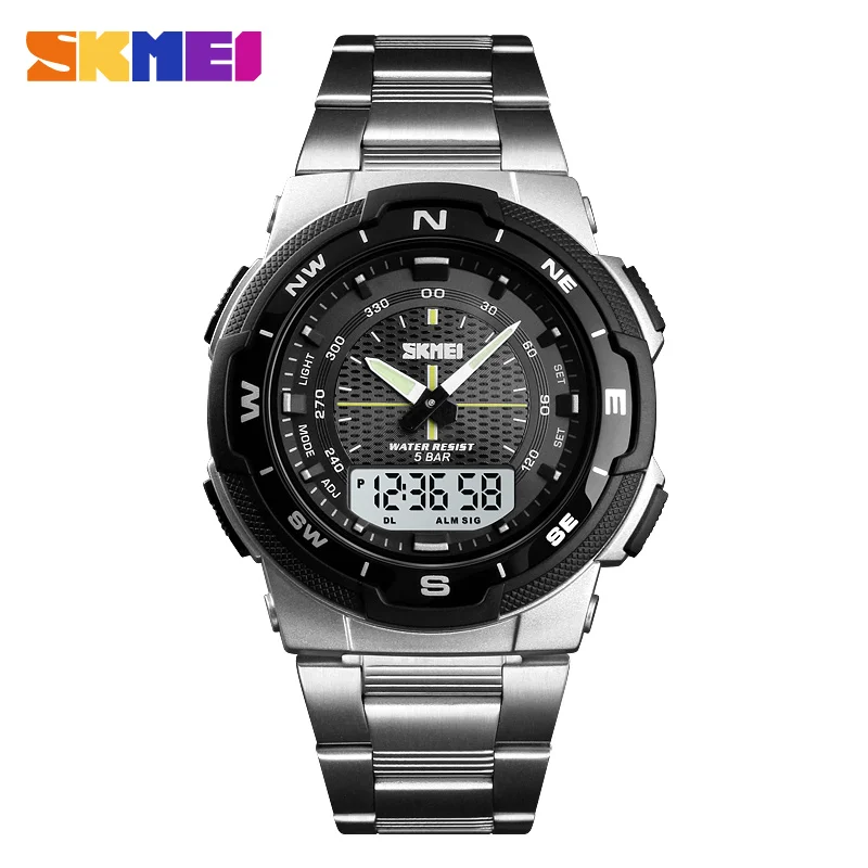 Skmei 1370 luxo aço completo n - Men'S Fashion Zone avaliação e preço