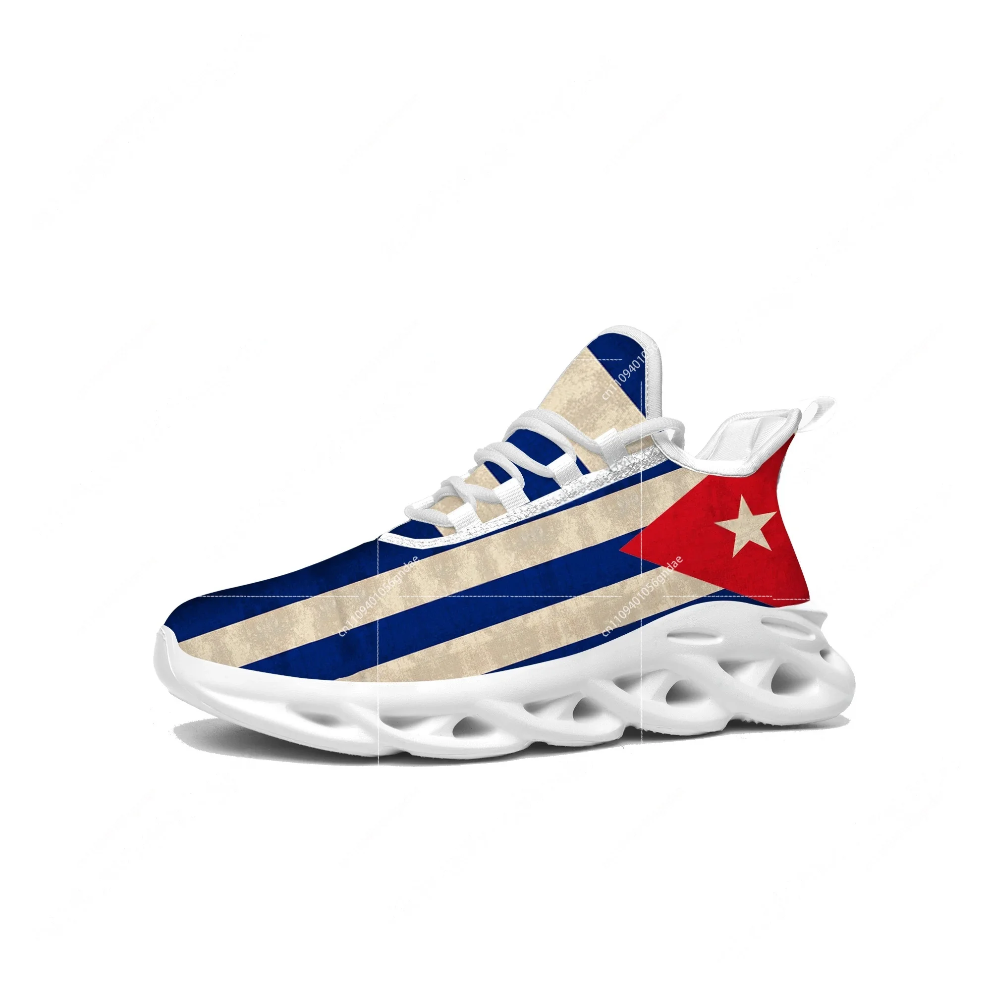 Men'S Fashion Running Shoes - Tênis Flats com Estampa da Bandeira