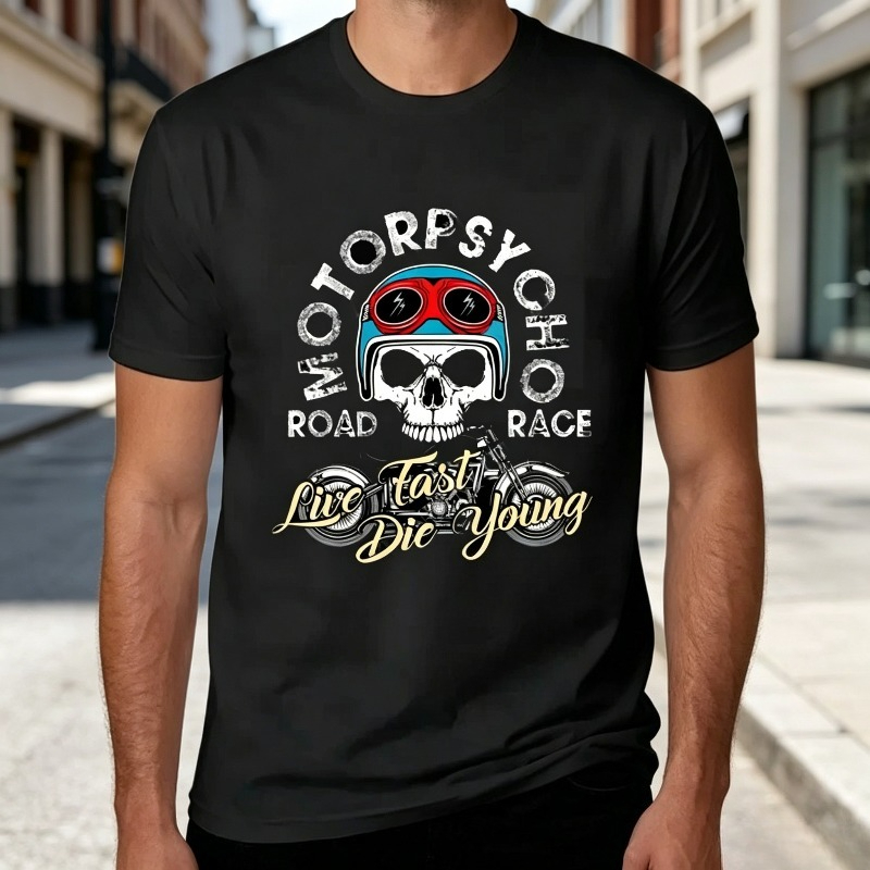 Camiseta Motopsyco Biker Skull - Jogger Sweatpants Men avaliação e preço