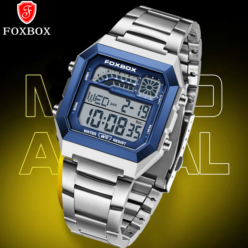 Relógio Digital de Luxo FOXBOX - Mens Fashion Week avaliação e preço