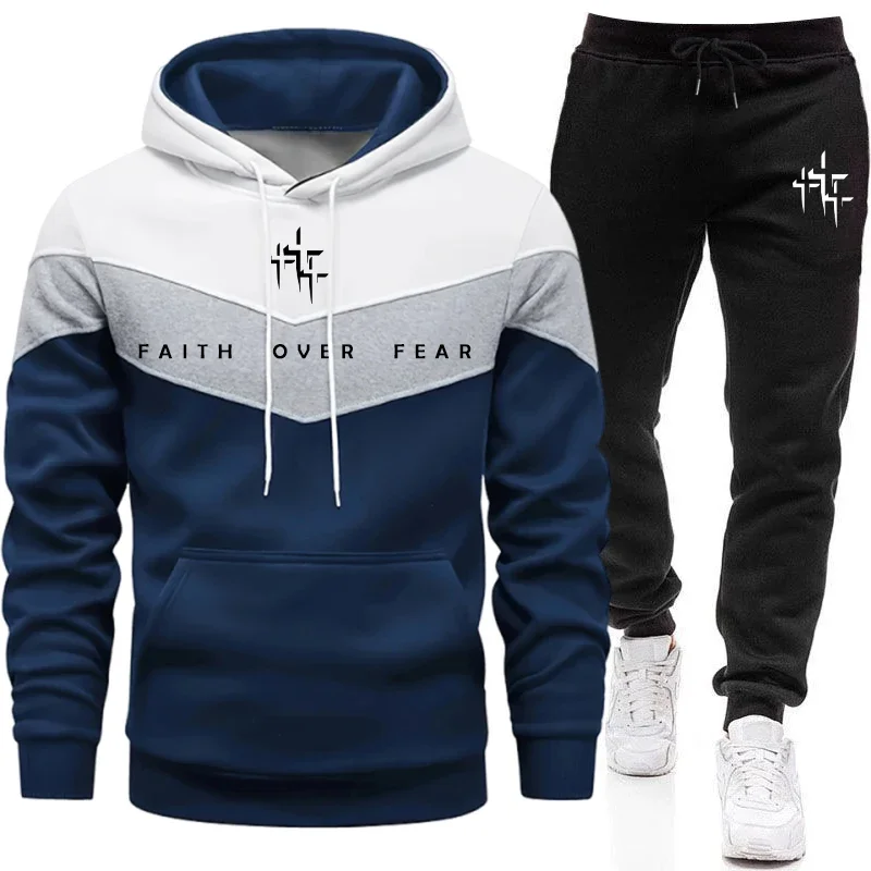 Conjunto Masculino Faith Over  - Jogger Sweatpants Men avaliação e preço