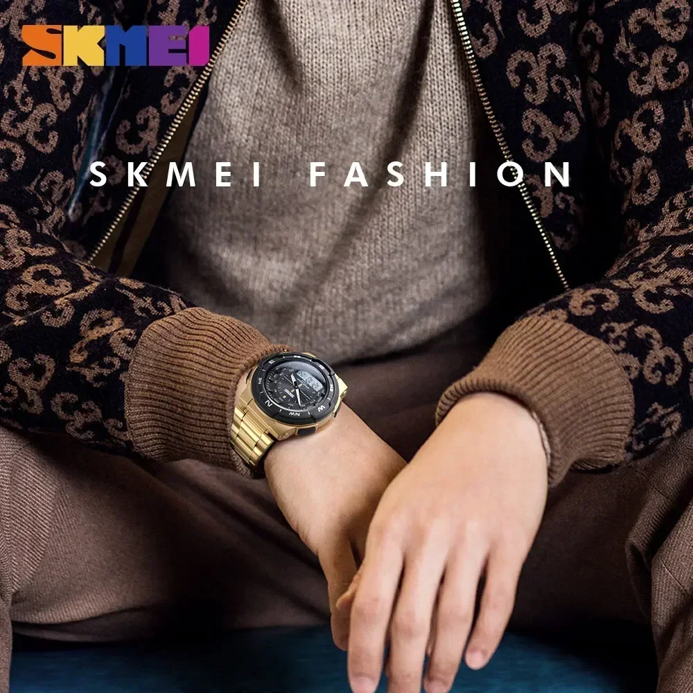 Skmei 1370 luxo aço completo n - Men'S Fashion Zone avaliação e preço