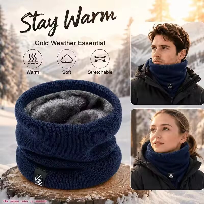 Cachecol de Pescoço de Inverno - Men Scarf Wool avaliação e preço