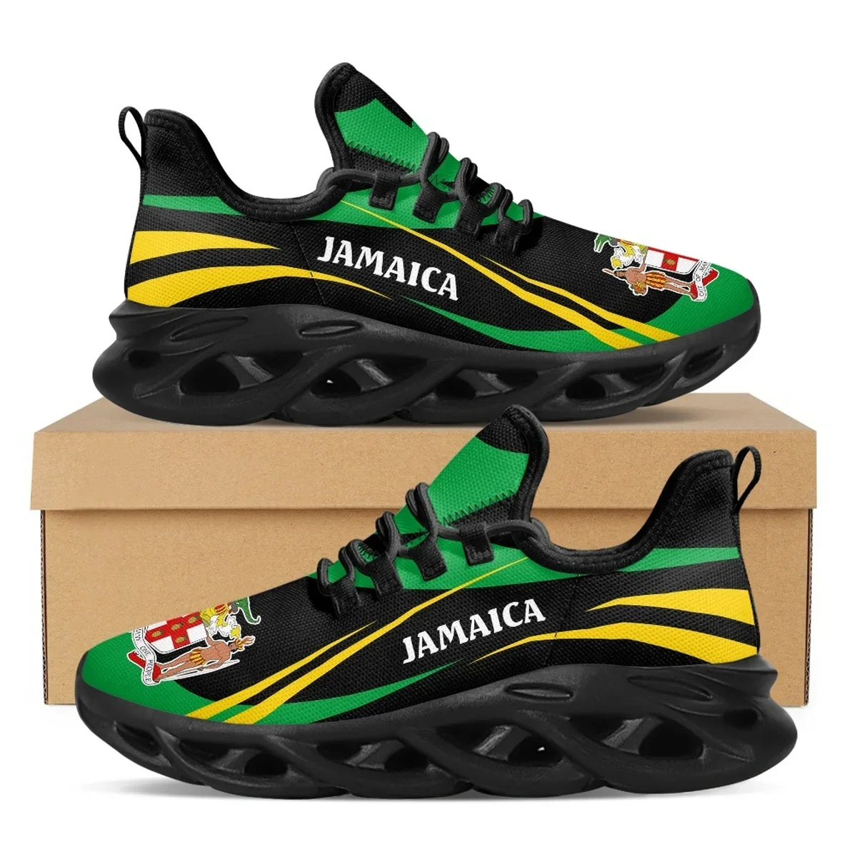 Jamaica bandeira impressão sap - Men'S Fashion Running Shoes avaliação e preço
