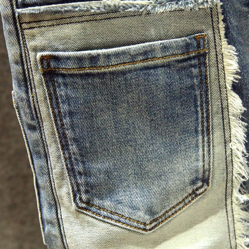 Moda 2025 marca adesivo bonito - Men'S Fashion Jeans 2025 avaliação e preço