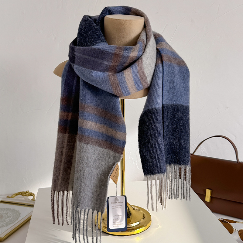 Cachecol Xadrez 100% Lã para M - Men Scarf Wool avaliação e preço