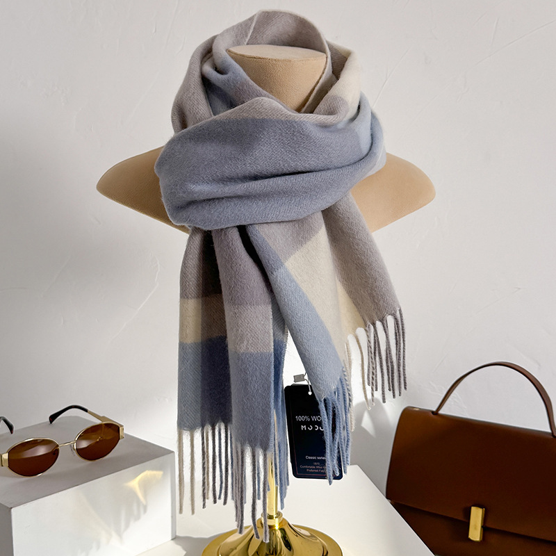 Cachecol Xadrez 100% Lã para M - Men Scarf Wool avaliação e preço