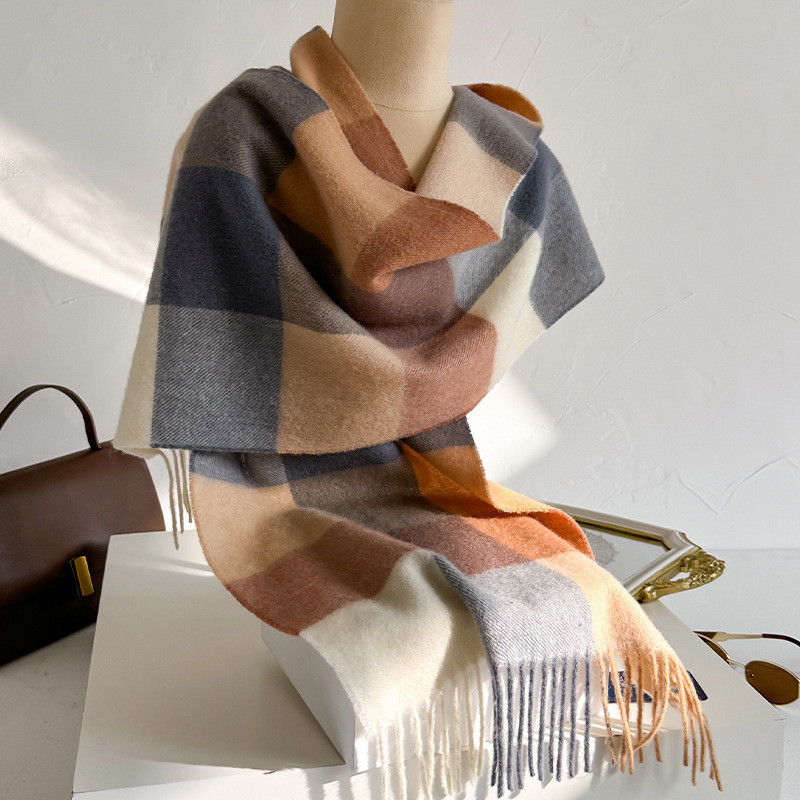 Cachecol Xadrez 100% Lã para M - Men Scarf Wool avaliação e preço