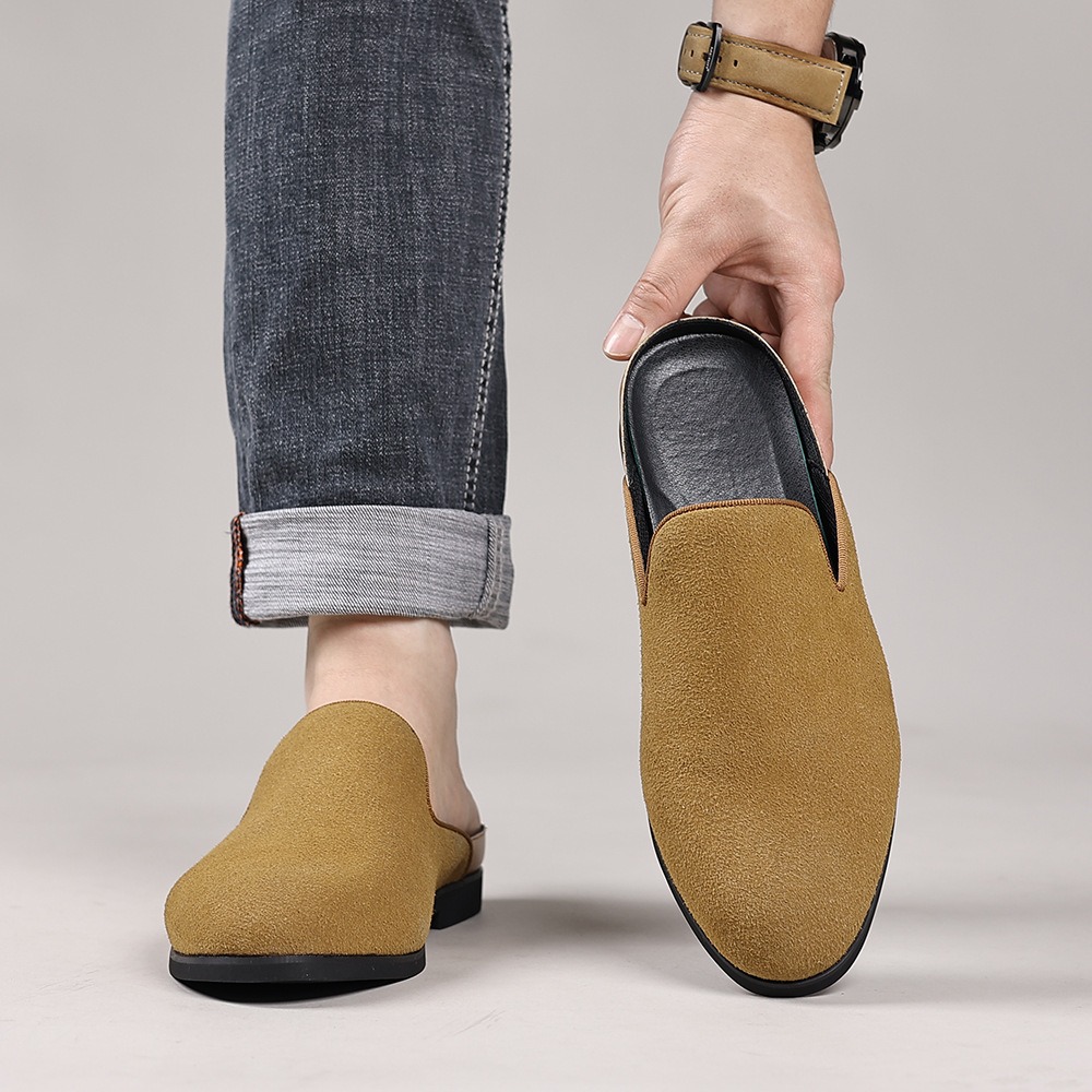 Mules de camurça para homem mo - Men'S Fashion Loafers avaliação e preço