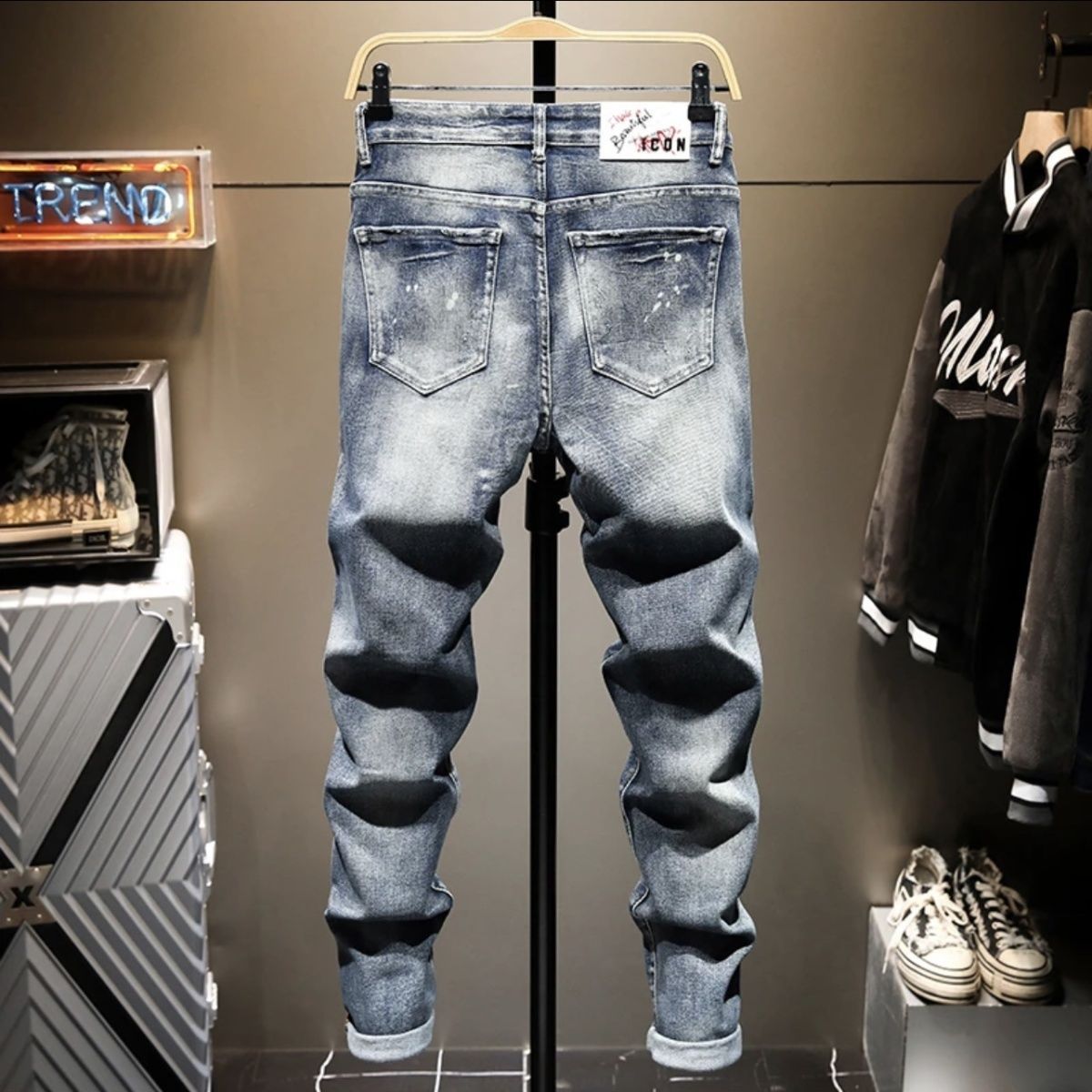 High-end indústria pesada amer - Men'S Fashion Jeans 2025 avaliação e preço
