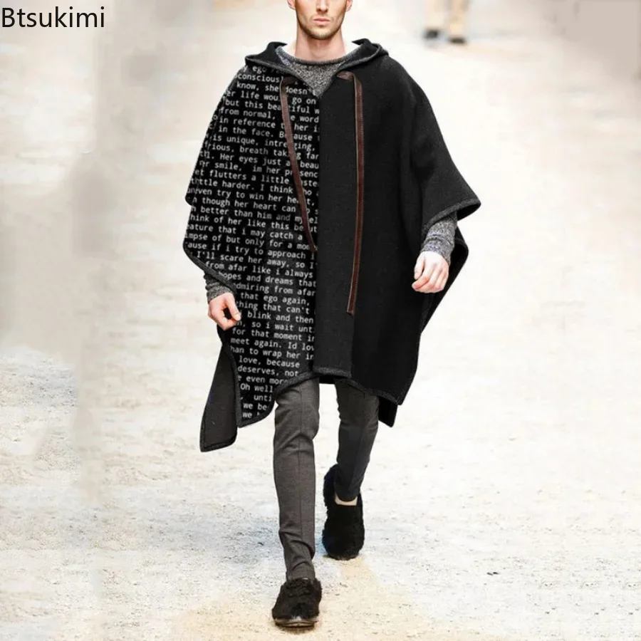 Novo 2025 outono inverno xale  - Men Scarf Wool avaliação e preço
