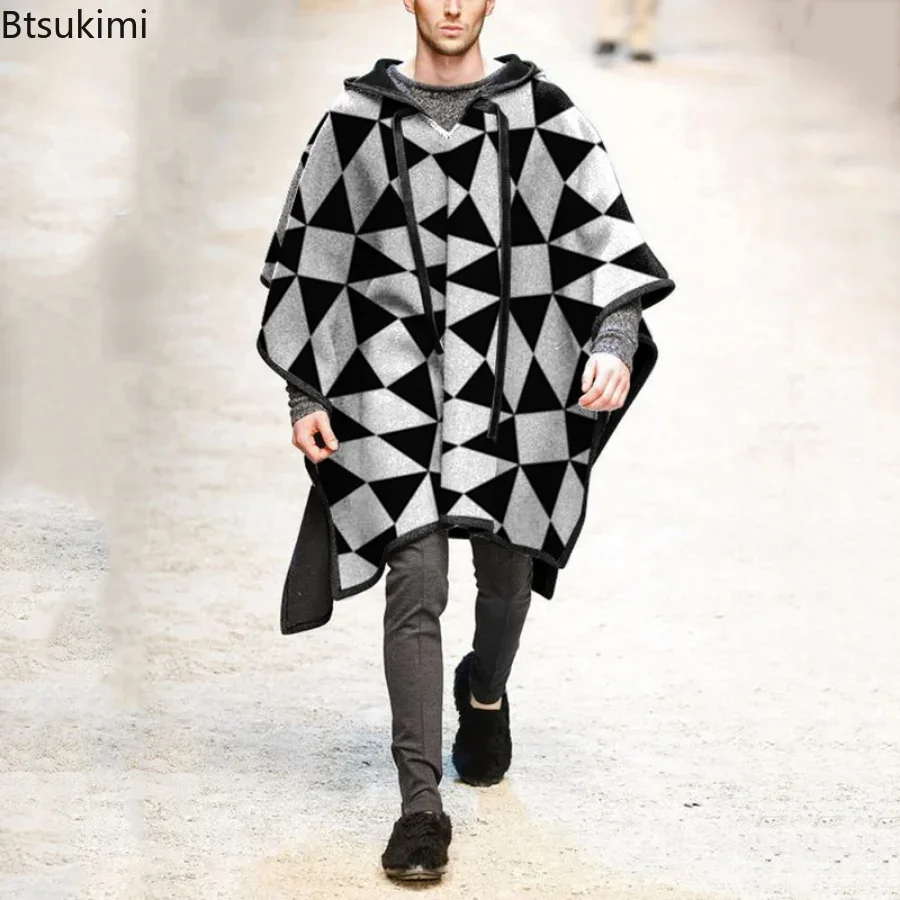 Novo 2025 outono inverno xale  - Men Scarf Wool avaliação e preço