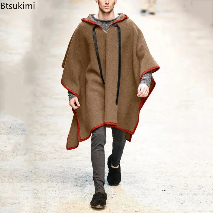 Novo 2025 outono inverno xale  - Men Scarf Wool avaliação e preço