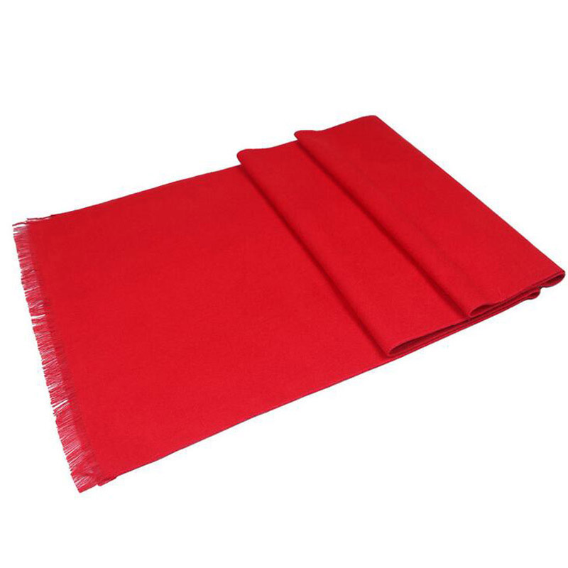 Lenço vermelho monocromático m - Men Scarf Wool avaliação e preço