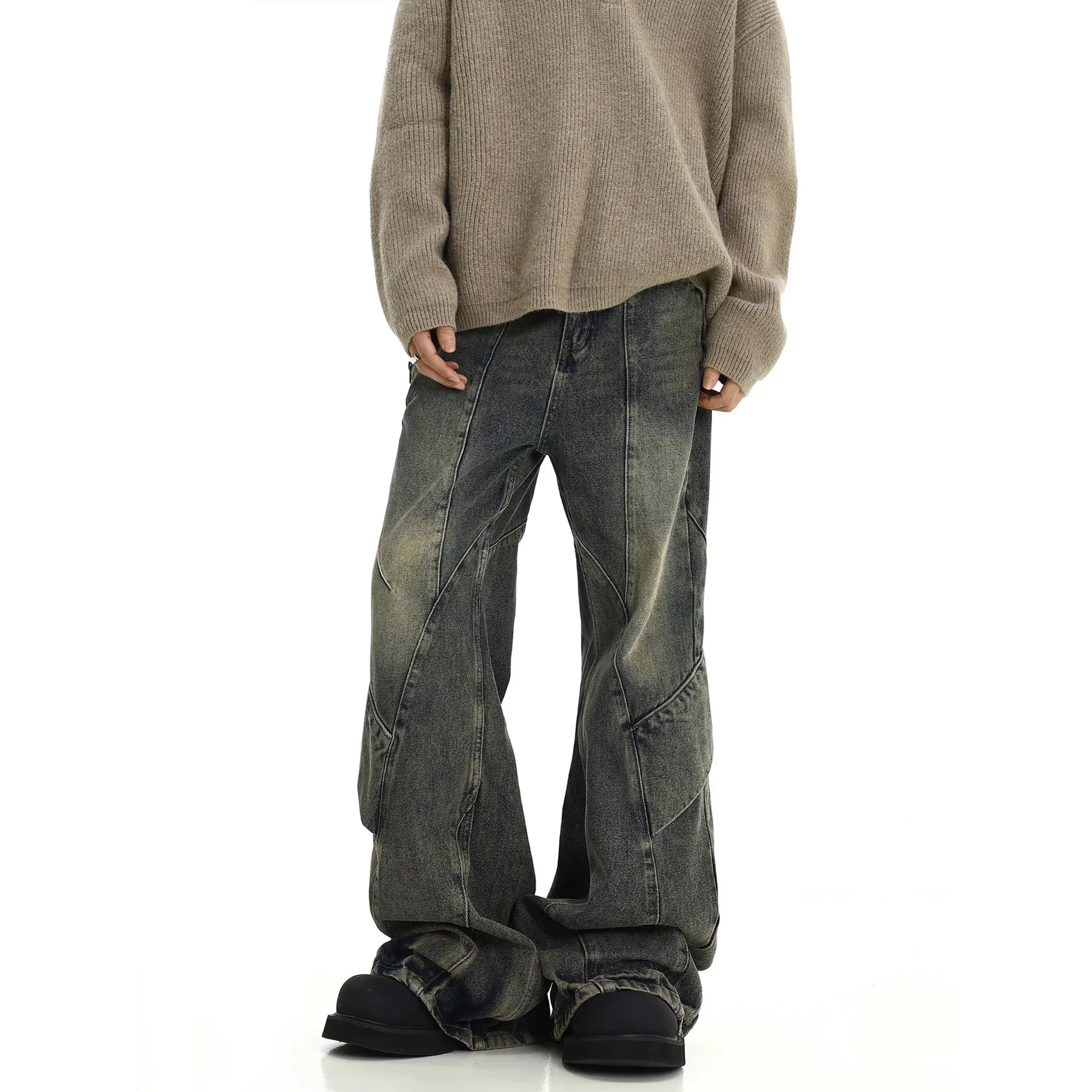 Calça jeans masculina, calça f - Men'S Fashion Jeans 2025 avaliação e preço