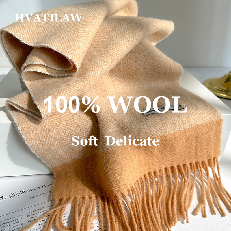 Cachecol de Lã 100% Pura para  - Men Scarf Wool avaliação e preço