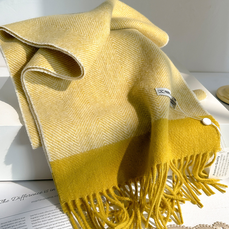 Cachecol de Lã 100% Pura para  - Men Scarf Wool avaliação e preço