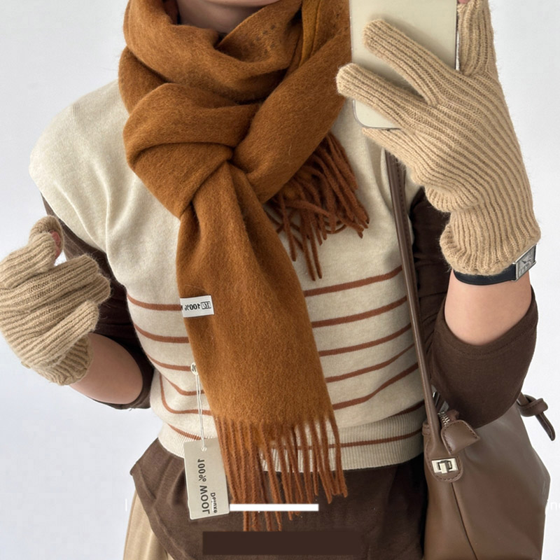Elegante de boa qualidade 100% - Men Scarf Wool avaliação e preço