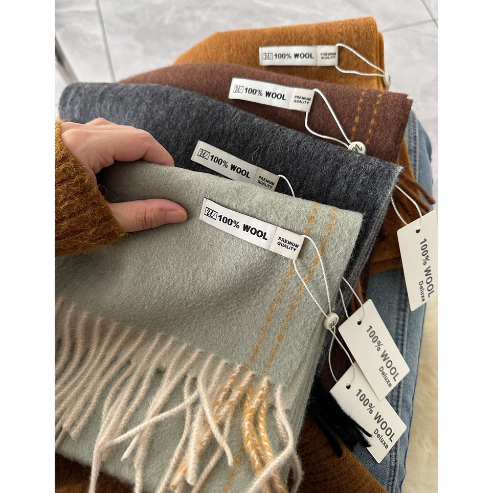 Elegante de boa qualidade 100% - Men Scarf Wool avaliação e preço