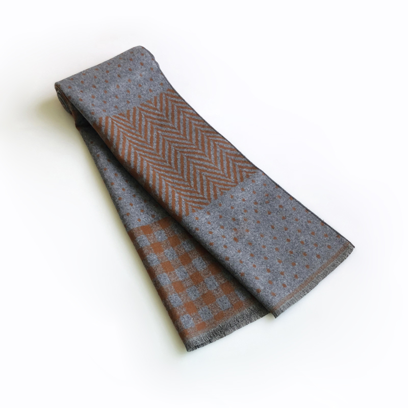 Lenço de caxemira masculino co - Men Scarf Wool avaliação e preço