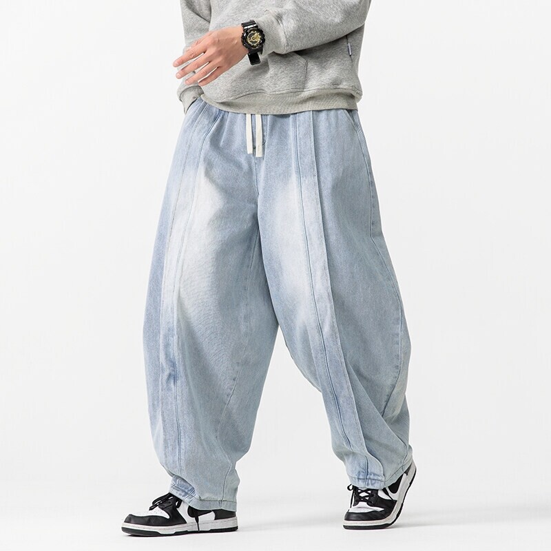 2025 novo vintage harem calças - Men'S Fashion Jeans 2025 avaliação e preço