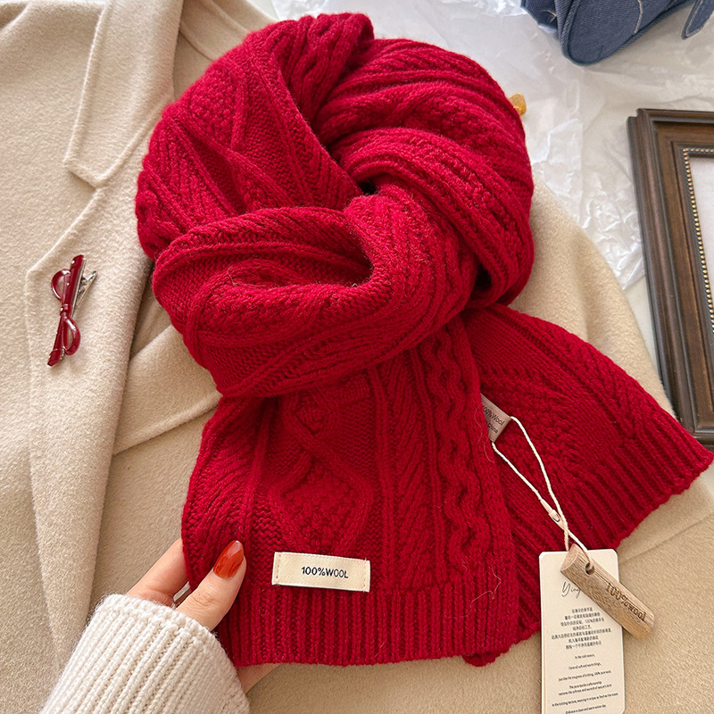 Luxo 100% cachecol de lã femin - Men Scarf Wool avaliação e preço