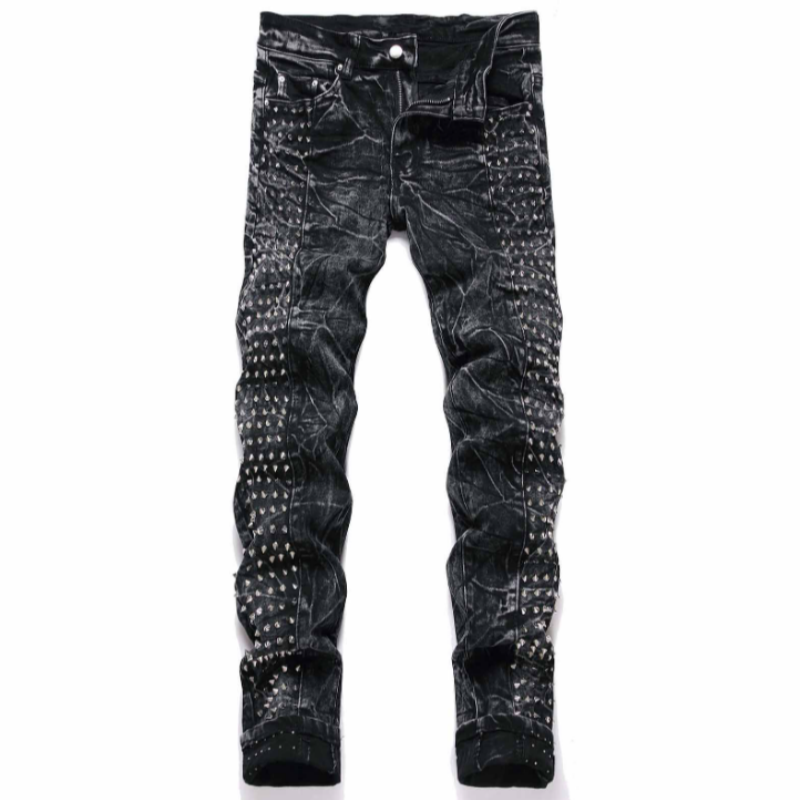 2025 novo retro punk high stre - Men'S Fashion Jeans 2025 avaliação e preço